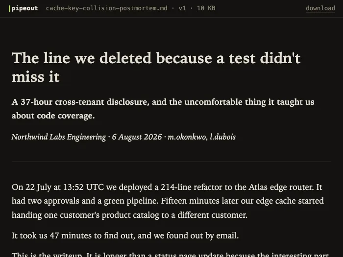 live render of cache-key-collision-postmortem.md